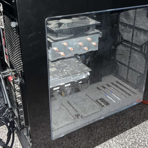 High-Performance Black Gaming PC Case